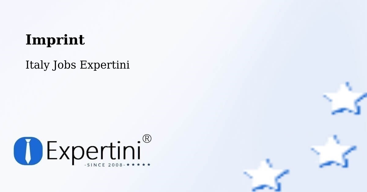 Imprint – Vanzone - Italy Jobs Expertini