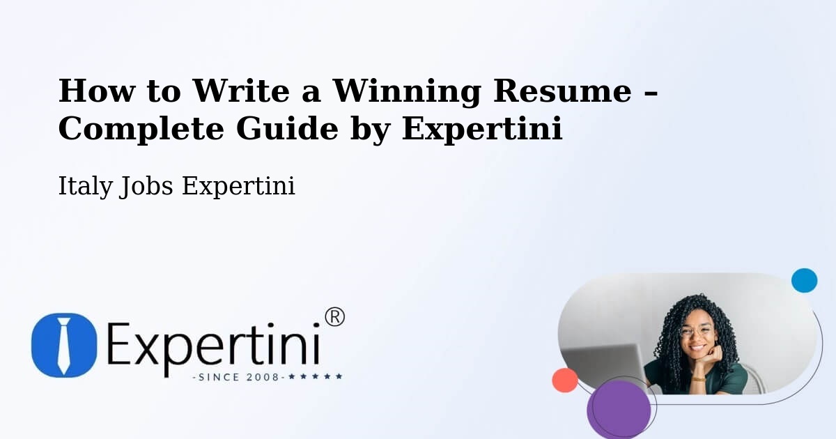 Resume Writing Guide for Job Seekers – Vanzone - Vanzone, Italy Jobs Expertini